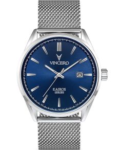 Mesharmband - Vincero Kairos Mesh Blue/Silver Blu-SilM-K13