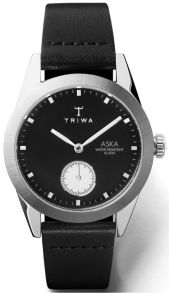 Kvartsur i svart och silver - Triwa Slate Aska AAKST107SS010212