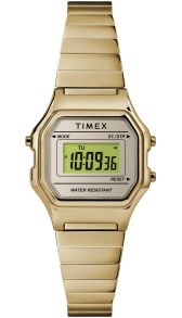 Rostfri stål och harts, helt guldfärgat - Timex Women's Digital TW2T48000