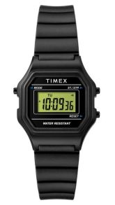 Digitalklocka i svart harts - Timex Women's Digital TW2T48700