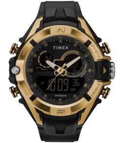 Fet klocka med 47 mm bred boett, mix mellan analog och digital - Timex The Guard TW5M23100