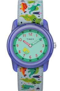 28 mm bred boett och allmänt proppad med dinosaurier - Timex Kids Analog TW7C77300