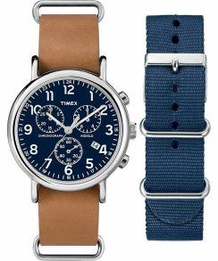 Datumvisning och kronograffunktion - Timex Weekender Set TWG012800
