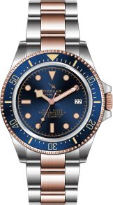 För 50 bar, med skruvkrona och roterande bezel - OceanX Sharkmaster-V 500 Meters Automatic Diver VSMS513