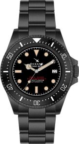 Svart dykarur med automatiskt urverk och 50 bar vattentäthet - OceanX Sharkmaster-V 500 Meters Automatic Diver VSMS524