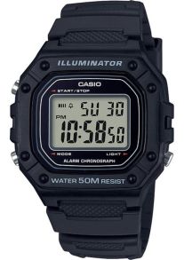 Hartsklocka med 5 bar vattentäthet - Casio Classic W-218H-1AVEF
