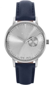 Marinblått läderarmband - Gant Park Hill II Mid W109227