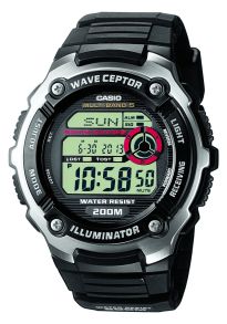 Illuminator, världsklocka, hartsarmband - Casio Waveceptor WV-200E-1AVEF