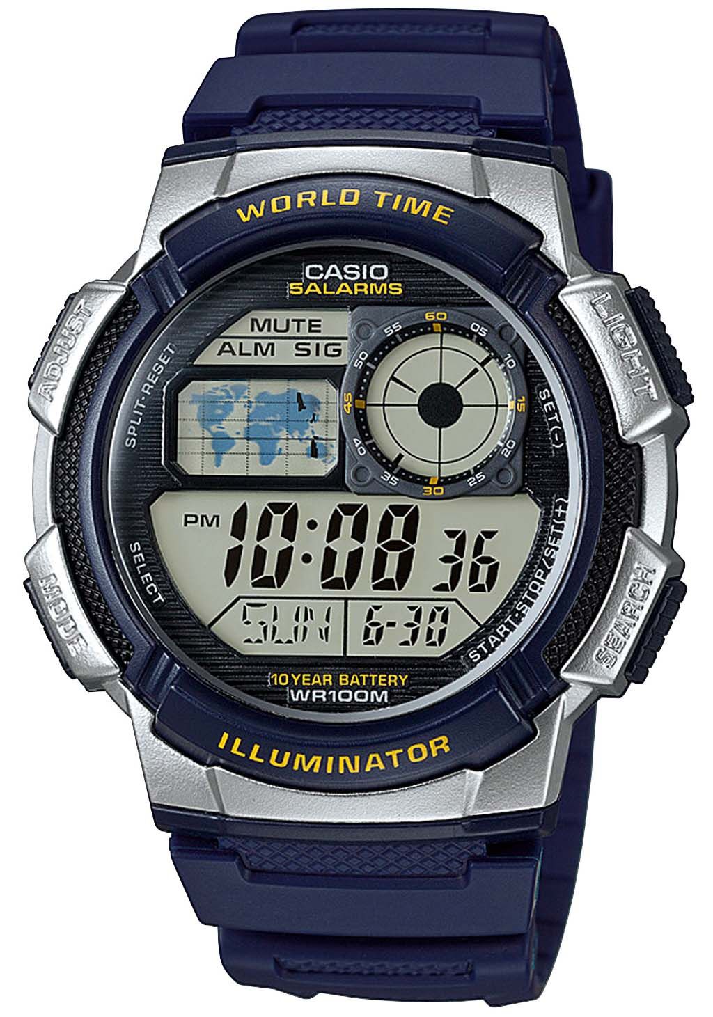 Casio Ae 1000w 2avef Sportig Formgivning Med Praktiska Funktioner Som T Ex Led Light